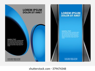 Stylish presentation of business poster, flyer layout template 
