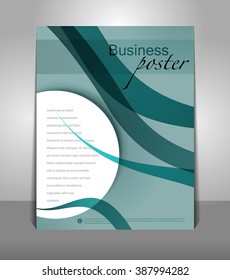 Stylish presentation of business poster. Flyer design content background. Design layout template 
