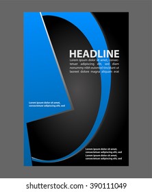 Stylish presentation of business poster, flyer layout template
