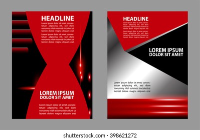 Stylish presentation of business poster, flyer layout template
