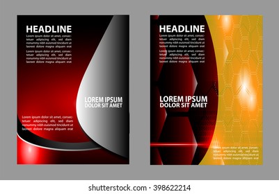 Stylish presentation of business poster, flyer layout template
