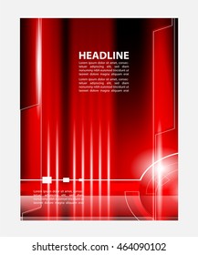 Stylish presentation of business poster, flyer layout template
