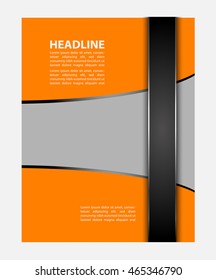 Stylish presentation of business poster, flyer layout template
