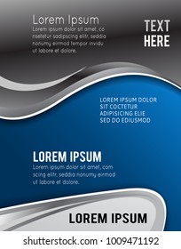 Stylish presentation of business poster, magazine cover, design layout template