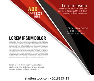 Stylish presentation of business poster, magazine cover, design layout template