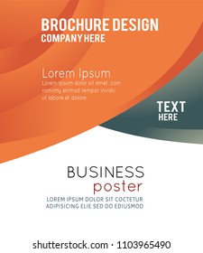 Stylish presentation of business poster, magazine cover, design layout template