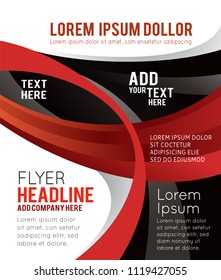 Stylish presentation of business poster, magazine cover, design layout template. Abstract illustration