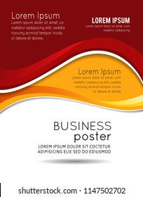 Stylish presentation of business poster, magazine cover, design layout template