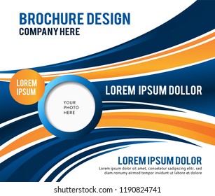 Stylish presentation of business poster, magazine cover, design layout template