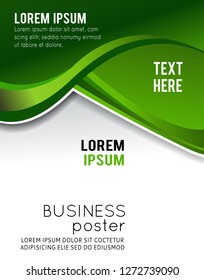 Stylish presentation of business poster, magazine cover, design layout template
