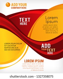 Stylish presentation of business poster, magazine cover, design layout template. Abstract illustration