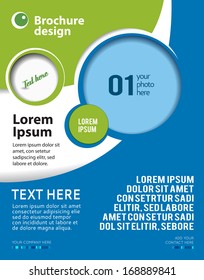 Stylish presentation of business poster, magazine cover, design layout template