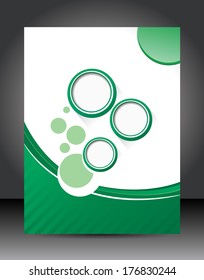 Stylish presentation of business poster, magazine cover, design layout template