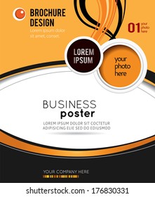 Stylish presentation of business poster, magazine cover, design layout template