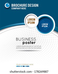 Stylish presentation of business poster, magazine cover, design layout template