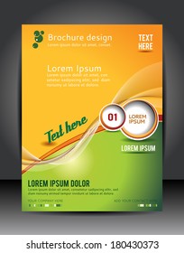 Stylish presentation of business poster, magazine cover, design layout template