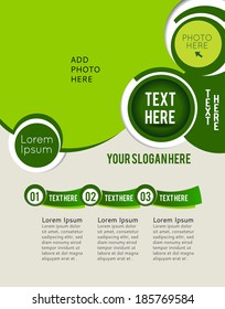 Stylish presentation of business poster, magazine cover, design layout template