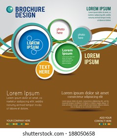 Stylish presentation of business poster, magazine cover, design layout template