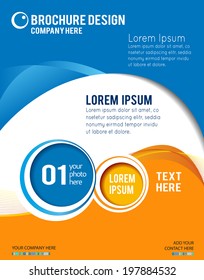 Stylish presentation of business poster, magazine cover, design layout template