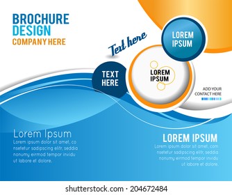 Stylish presentation of business poster, magazine cover, design layout template