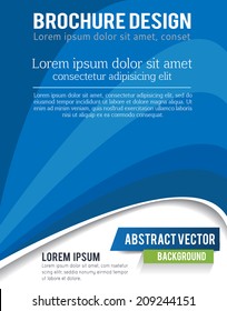 Stylish presentation of business poster, magazine cover, design layout template