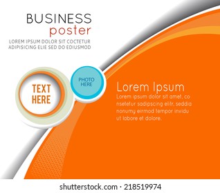 Stylish presentation of business poster, magazine cover, design layout template