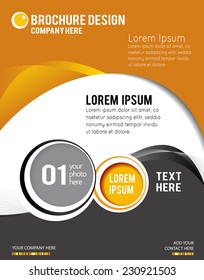 Stylish presentation of business poster, magazine cover, design layout template
