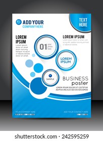 Stylish presentation of business poster, magazine cover, design layout template