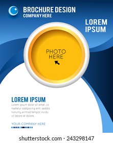 Stylish presentation of business poster, magazine cover, design layout template