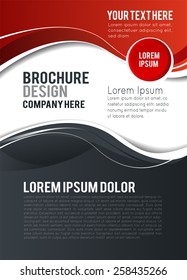 Stylish presentation of business poster, magazine cover, design layout template