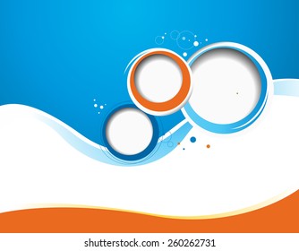 Stylish presentation of business poster, magazine cover, design layout template