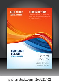 Stylish presentation of business poster, magazine cover, design layout template
