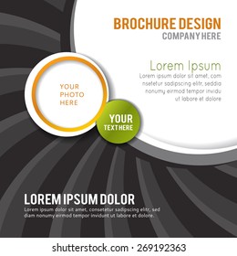 Stylish presentation of business poster, magazine cover, design layout template