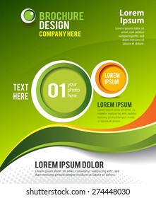 Stylish presentation of business poster, magazine cover, design layout template