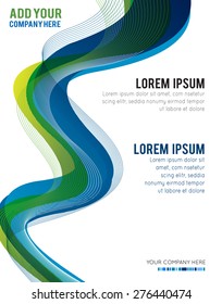 Stylish presentation of business poster, magazine cover, design layout template