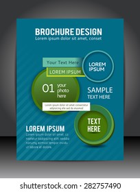 Stylish presentation of business poster, magazine cover, design layout template