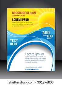 Stylish presentation of business poster, magazine cover, design layout template