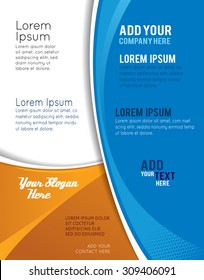 Stylish presentation of business poster, magazine cover, design layout template