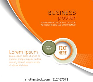 Stylish presentation of business poster, magazine cover, design layout template