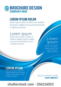 Stylish presentation of business poster, magazine cover, design layout template. Brochure or flyer