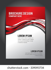 Stylish presentation of business poster, magazine cover, design layout template