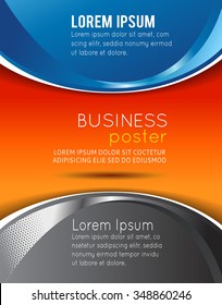 Stylish presentation of business poster, magazine cover, design layout template