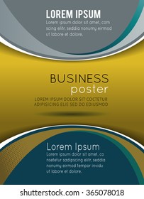 Stylish presentation of business poster, magazine cover, design layout template