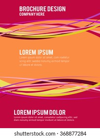 Stylish presentation of business poster, magazine cover, design layout template