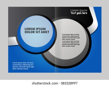 Stylish presentation of business poster, magazine cover, design layout template. Brochure or flyer
