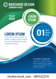 Stylish presentation of business poster, magazine cover, design layout template
