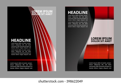 Stylish presentation of business poster, magazine cover, design layout template
