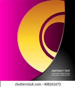 Stylish presentation of business poster, magazine cover, design layout template
