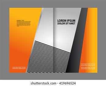 Stylish presentation of business poster, magazine cover, design layout template. Brochure or flyer
