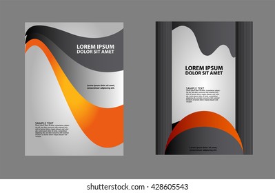 Stylish presentation of business poster, magazine cover, design layout template
